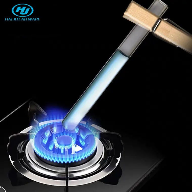 Лабораторная простая трубка HAIJU из боросиликатного стекла 3,3 с круглым дном