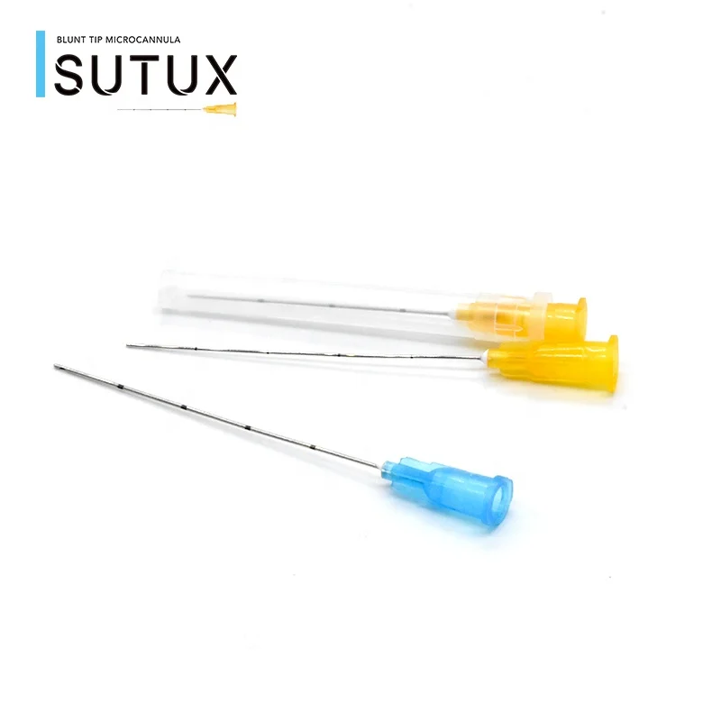 Cosmetic micro cannula types for hyaluronic acid injection