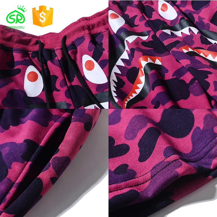 
Korean Style Camouflage Summer Loose Cotton Shorts Custom Board Shorts Men 