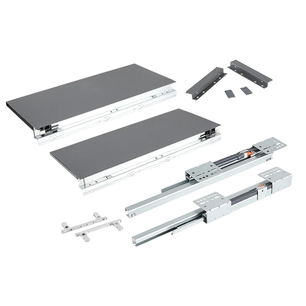 Направляющие для кухонного шкафа, система слайдов с мягким закрытием выдвижных ящиков