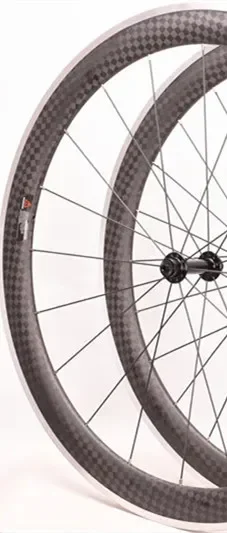 Carbon Aluminum Bicycle Wheelset with Aluminum Alloy Brake Surface 700C 38/ 50mm V Brake System OEM 12K R13 R16