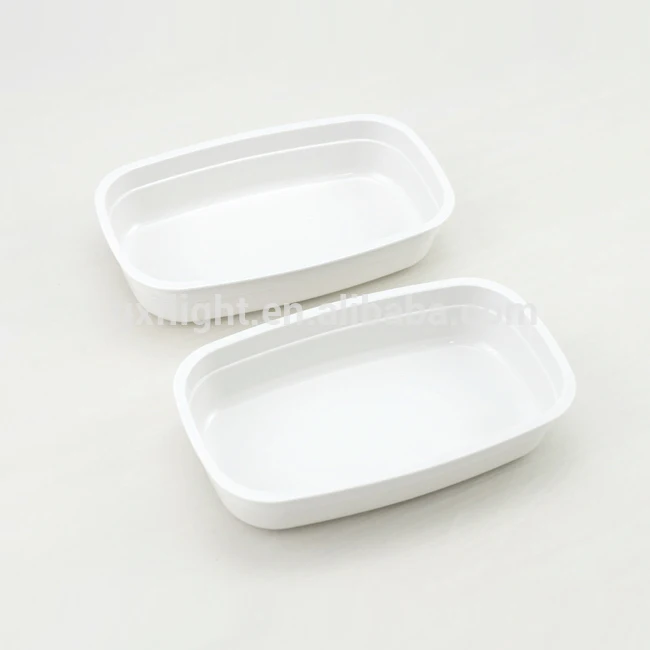 Airline Heatable Reusable Plastic Main Plate Oven Safe Recycled Plastic Food Containers