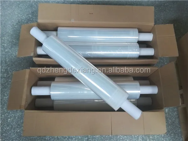 Manual Machine 17mic 500mm Heavy Duty Hand Stretch Wrap Film Roll Black Extended Stretch Film