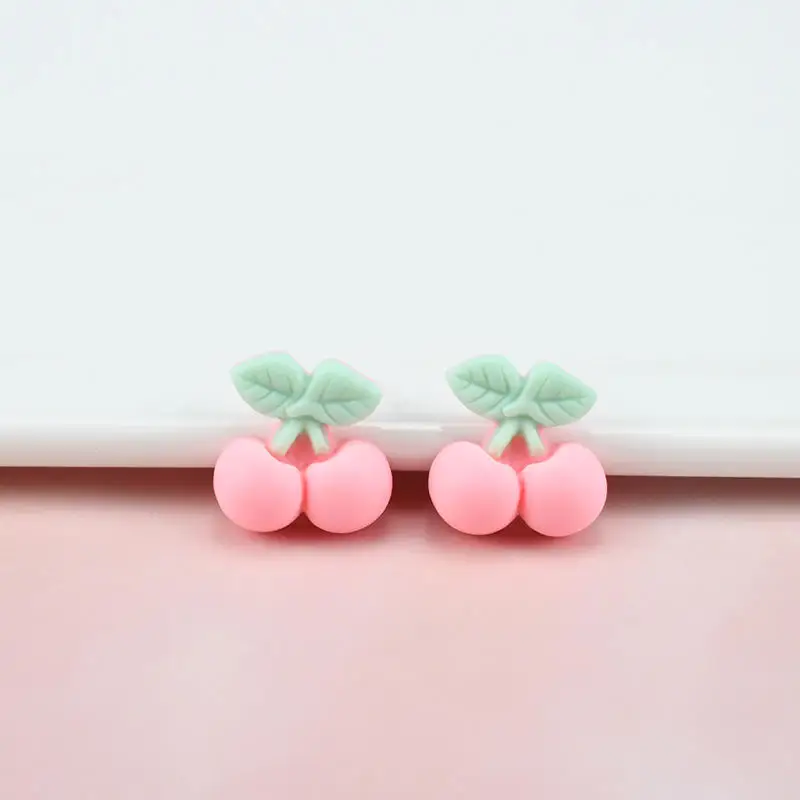 Summer 16-18mm Wholesale Nail Art Glamour 3d Nail Art Accessories Candy Color Matte Nail Art Accessories Wayi Resin Cherry