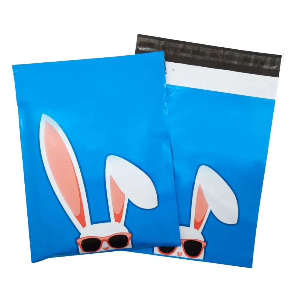 PBAT PLA  Corns Biodegradable Custom Polymailer 10x13 Courier Plastic Shipping Envelope Bags Compostable Wholesale Teal Mailer