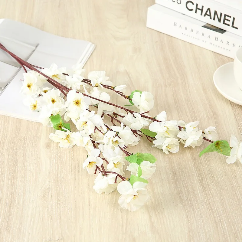 Wedding Party Decor Silk Flower garland Plastic Cherry Plum Peach Blossom Artificial Flower