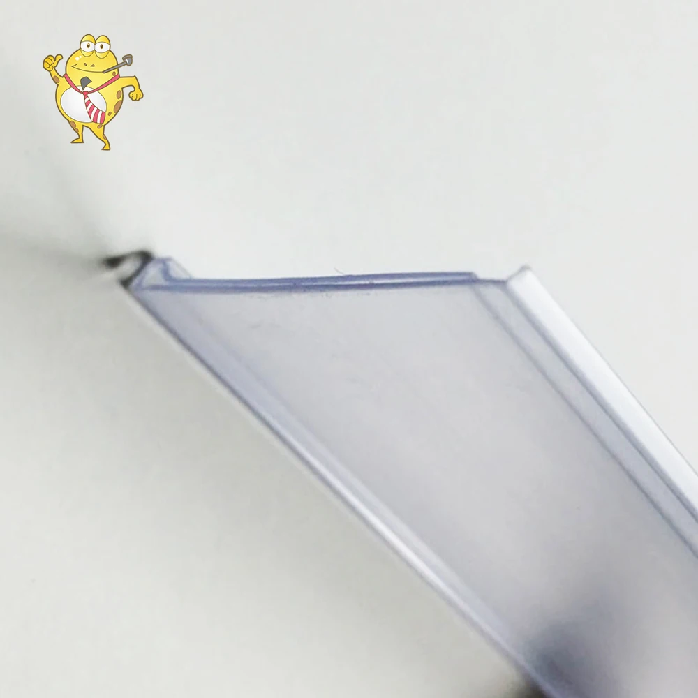 
Supermarket Plastic Price Label Holder Data Strip self adhesive plastic binding strip 