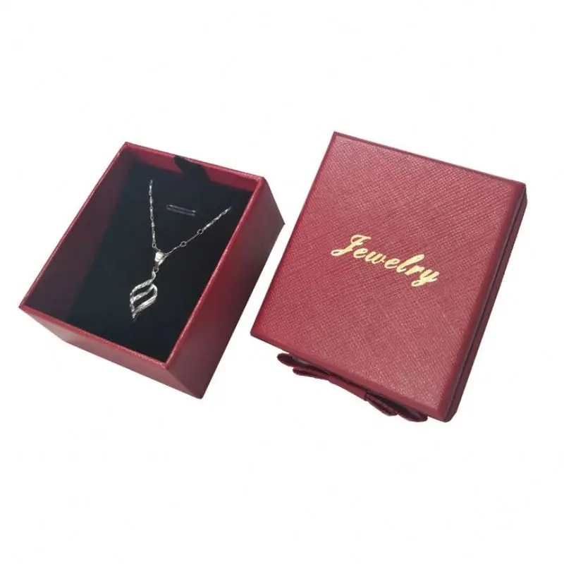 
High quality cheap custom sliding draw box with jewelry pouch 