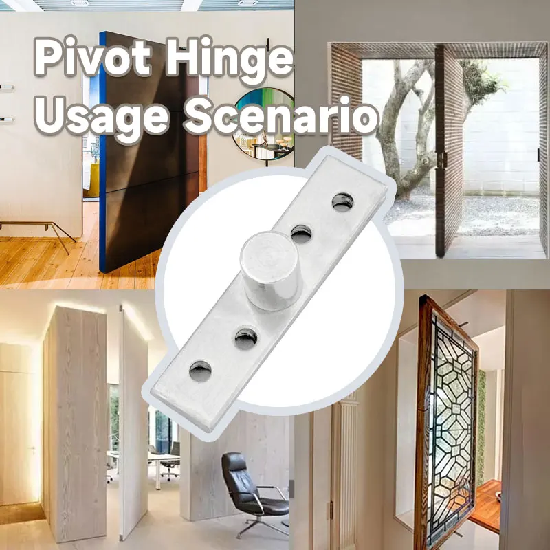 Factory Up-Down Shaft Stainless Steel 360 Degree Rotating Furniture Hinges Wooden Door Gate Pivot Hinge