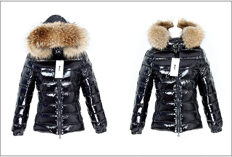 OFTBUY 2021 new Winter Jacket Women Real Fur short Coat natural Raccoon Fur Collar Parka Duck Down jacket waterproof Streetwear