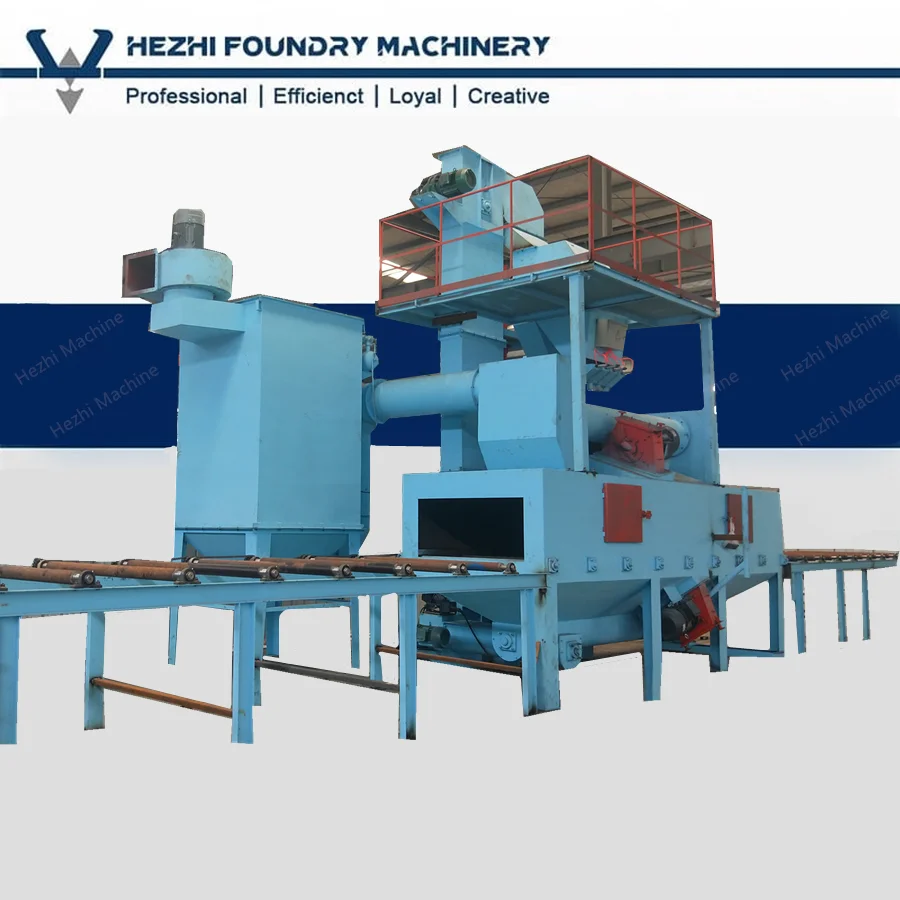 H Beam Profile Shot Blasting Equipment Machine Wheel Blaster QH69 for Steel Surface Continuous Treatment