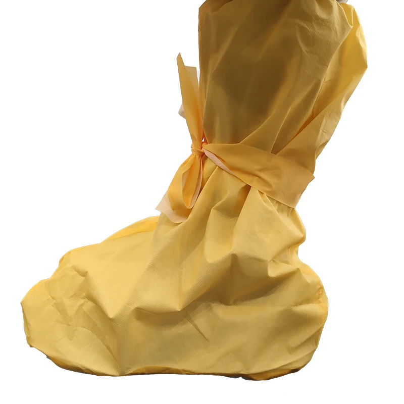 Anti Skid Cleanroom Factory Laboratory Workwear Custom Non Woven Microporous Tie Waterproof Disposable Boot Covers