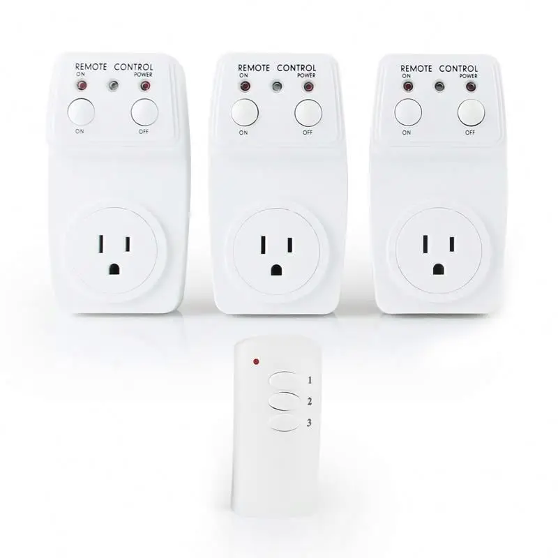 Электрический беспроводной разъем типа США с функцией дистанционного управления