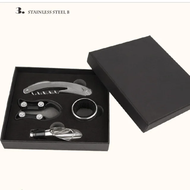
High quality stainless steel wine opener accessories set 