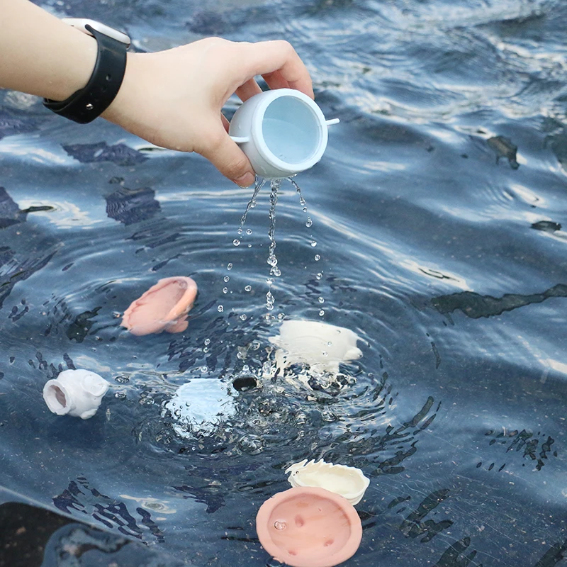 PAISEN Bpa Free Silicon Soft Toys Toddler Kids Water Spray Bathing Toy Shower Silicone Baby Bath Toys Set for Children Toddlers