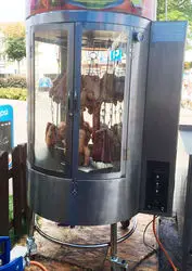 Commercial Electric Gas Charcoal Semi Automatic Rotary Shawarma Machine Fish Oven Chicken Oven Streaky Meat Shawarma Machine