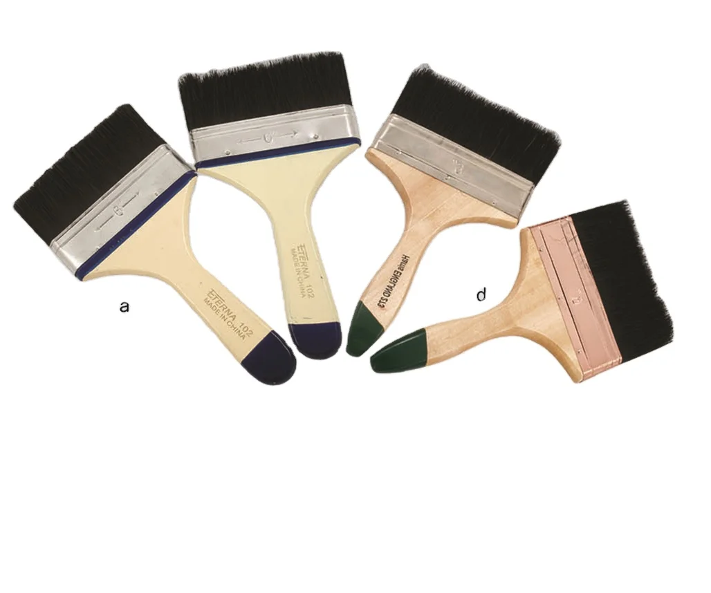 Высококачественная 6-дюймовая Большая кисть с деревянной ручкой