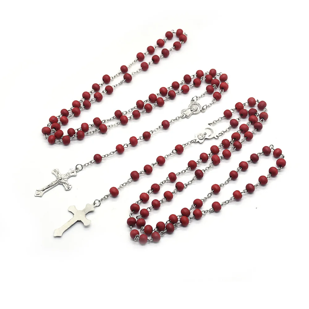 Perfume Wood Rosary Necklace Catholicism Gift Religious Rosaries Prayer Beads Rosary Beads Catholic Religious