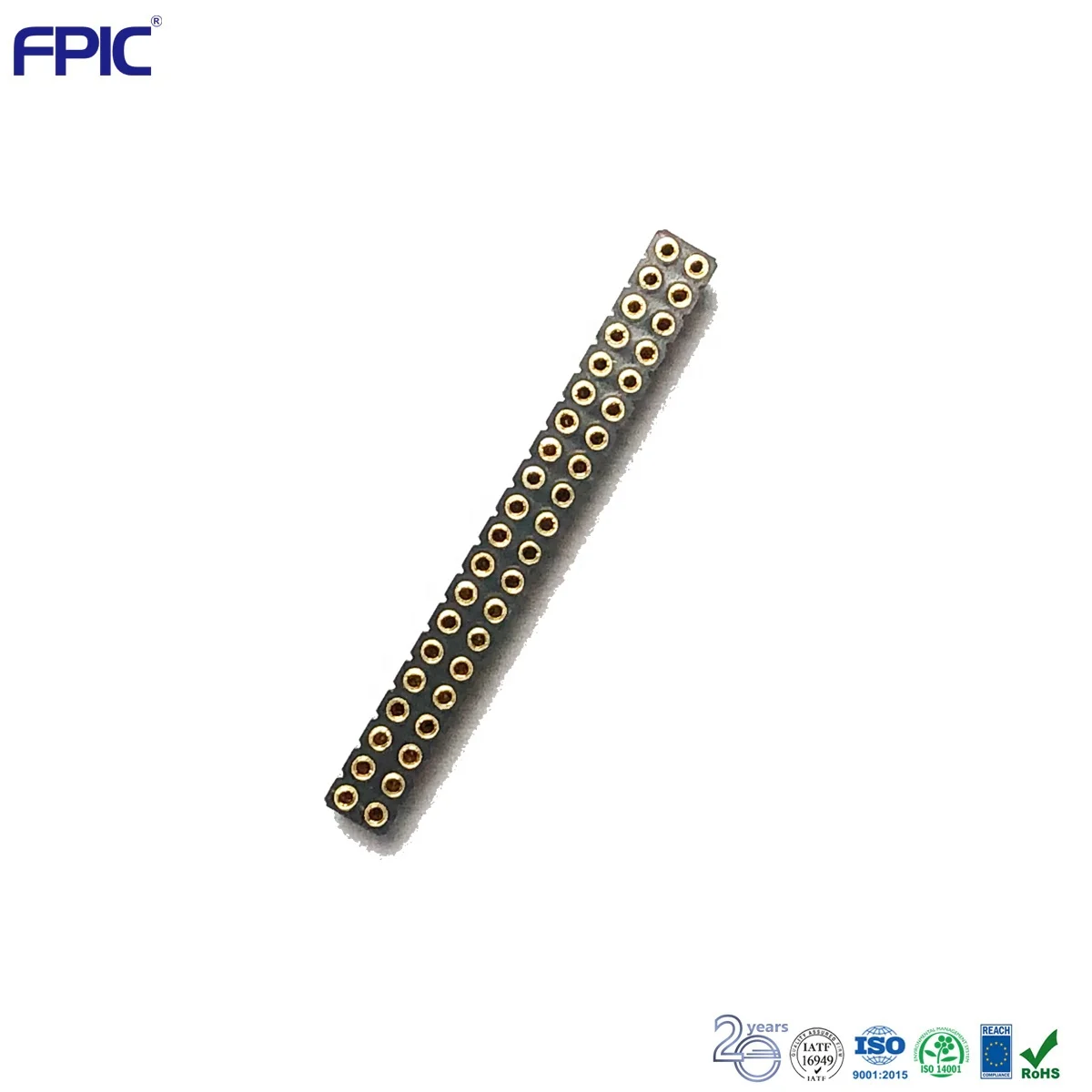  custom pin qty round pogo female header 1.27mm new type