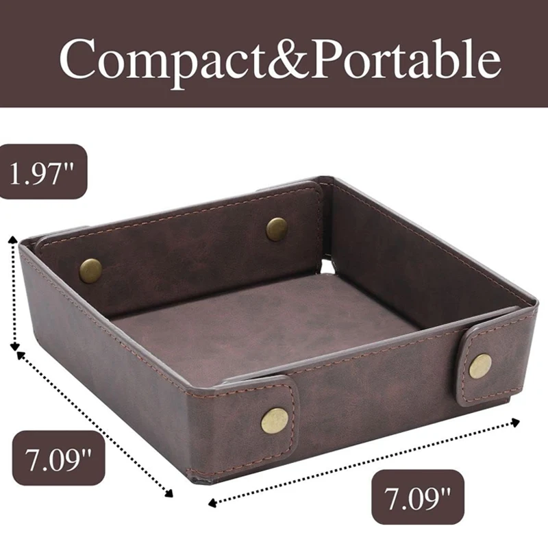 Luxury Storage Trays Decorative Jewelry Display Tray Seeding Shower Serving Trays Custom Leather Desk Organizer