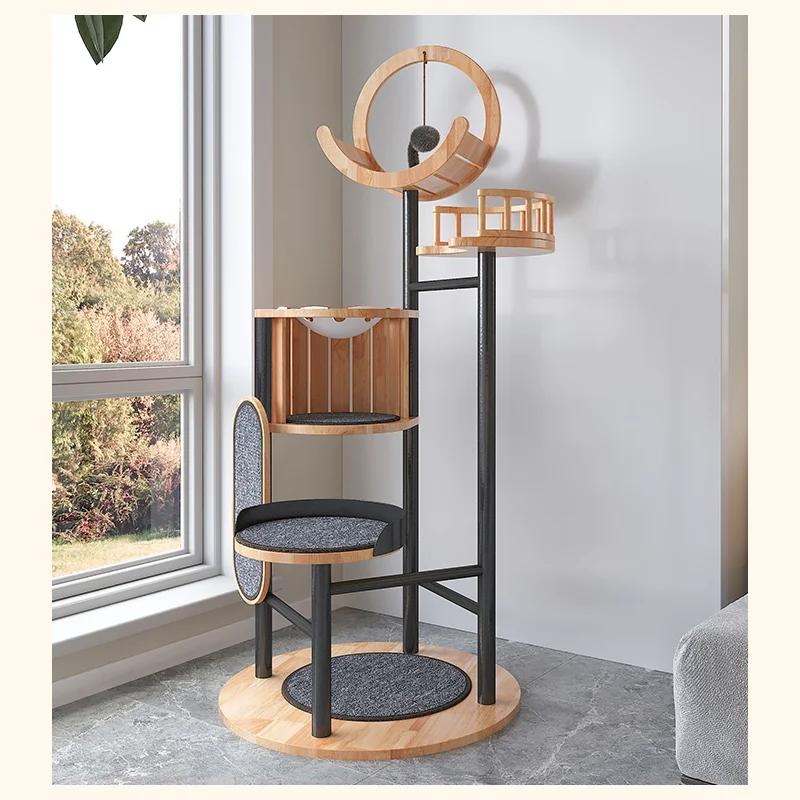 
Tall Cat Scratching Post, Kitty Scratching Post With Hanging Ball, Durable Cat Scratcher Pole With Sisal Rope 