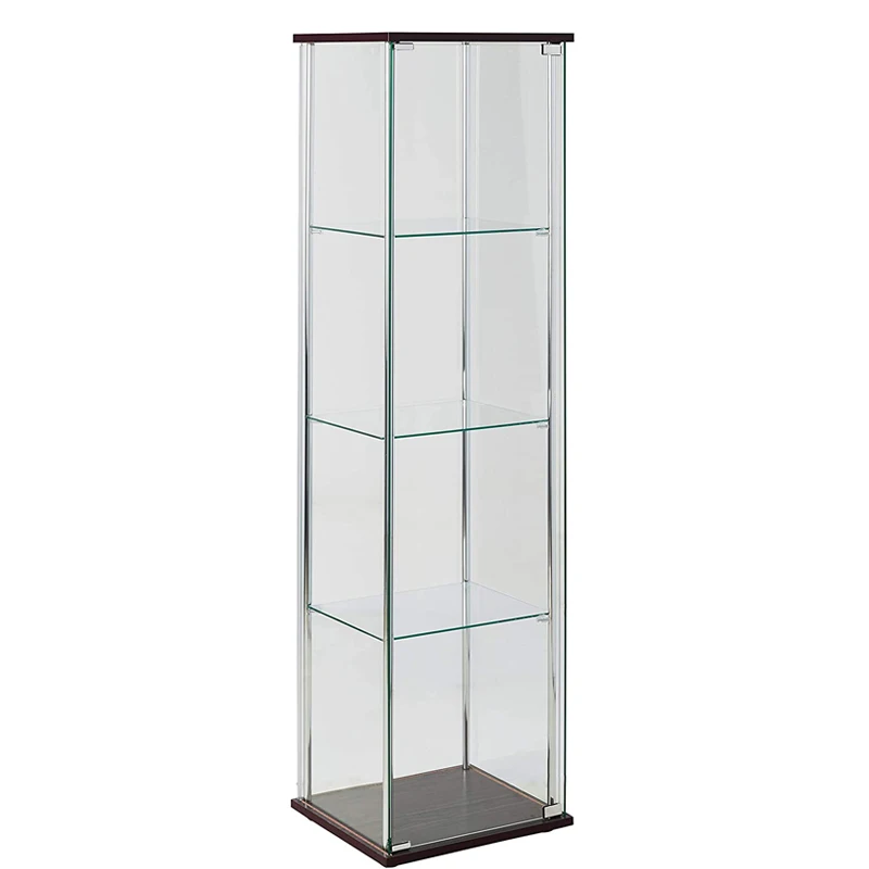 Торговый магазин витринный антикварный музея 4-секционный измельчитель для специй с прилавок-Витрина Чехол из прозрачного стекла full видения Цифровой витрина