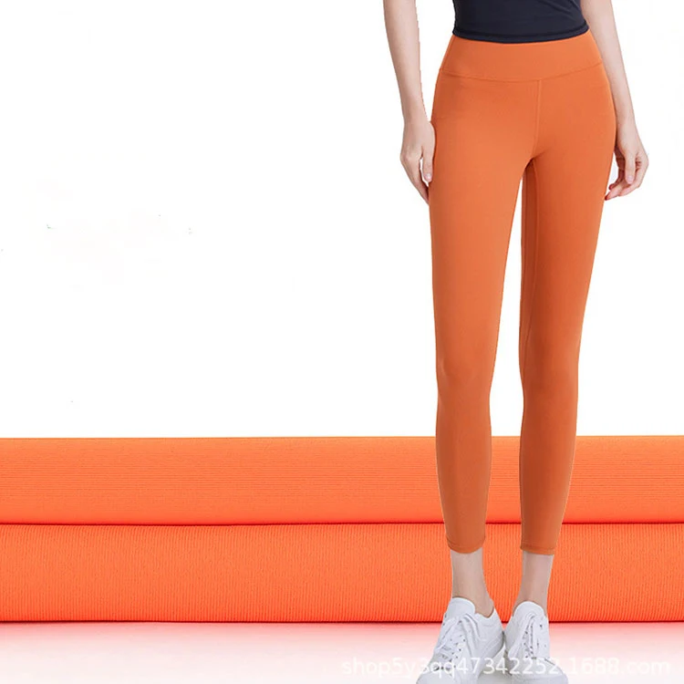 soft feel stretch yoga recycled fabric high density 40 denier interlock polyamide 80 spandex 20 fabric for leggings