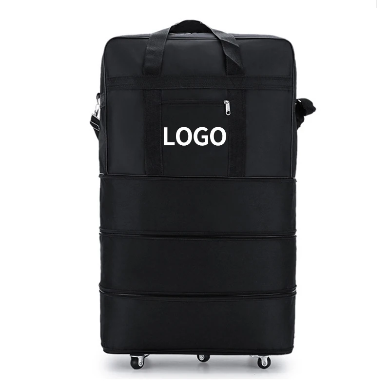 3PCS/SET Consignment Trolley Case with Wheels Folding Large Capacity Travel Bag Oxford Cloth Carry On Hand Luggage Suitcases