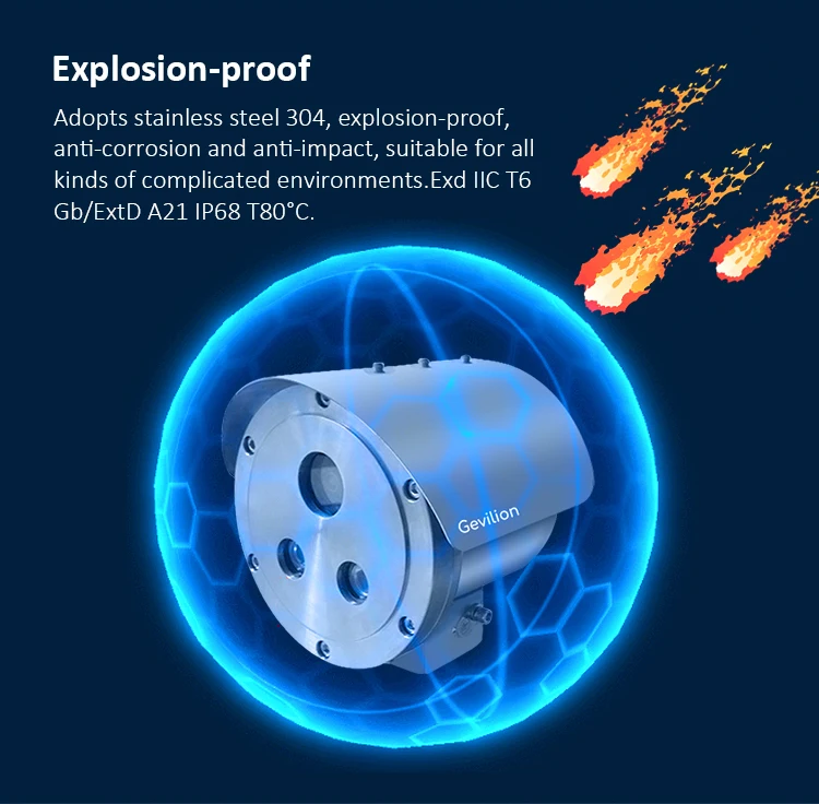 2mp 5mp ip68 infrared high-speed stainless steel explosion-proof dome cctv camera