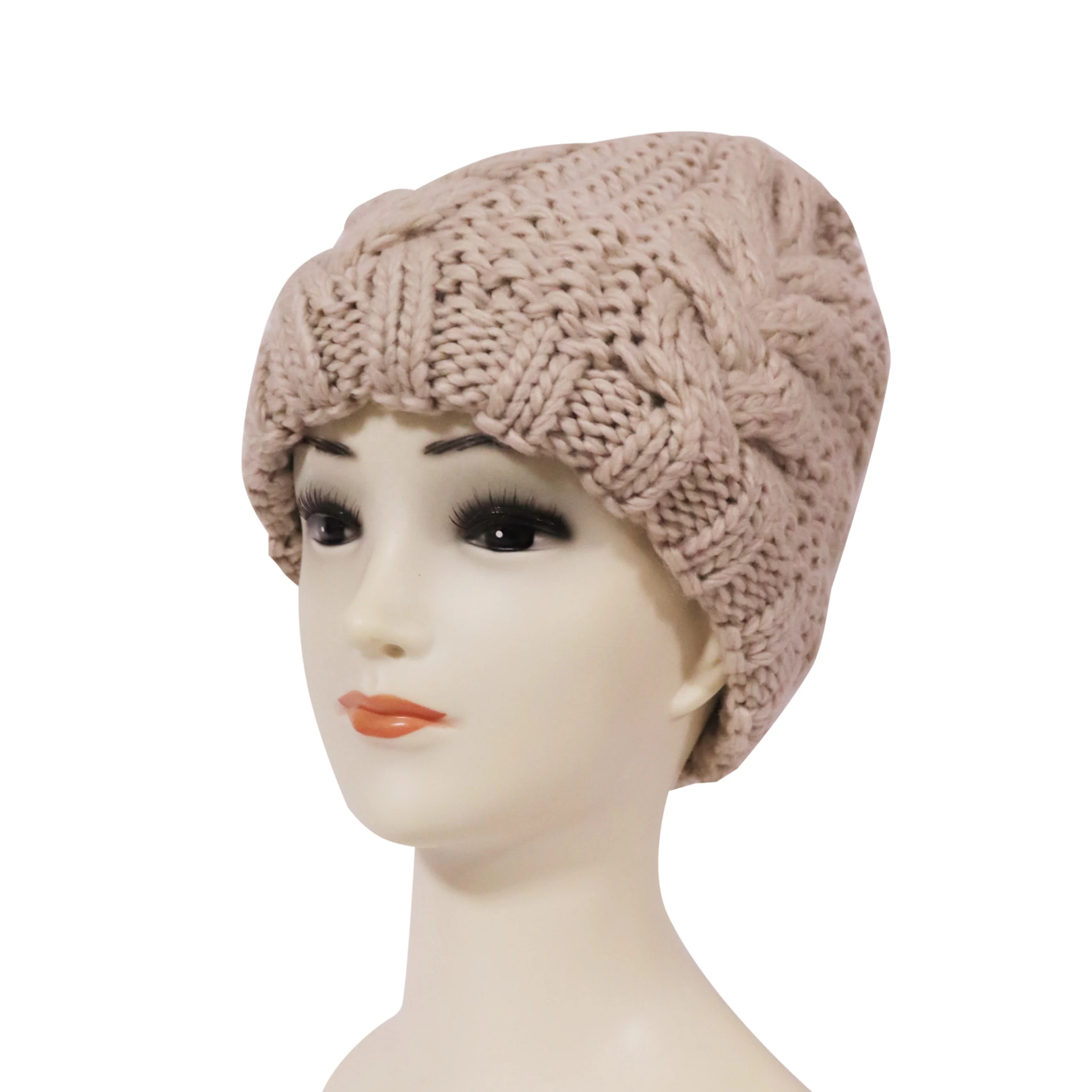 winter autumn spring warmly fashionable customized  acrylic knit hat/beanie for women