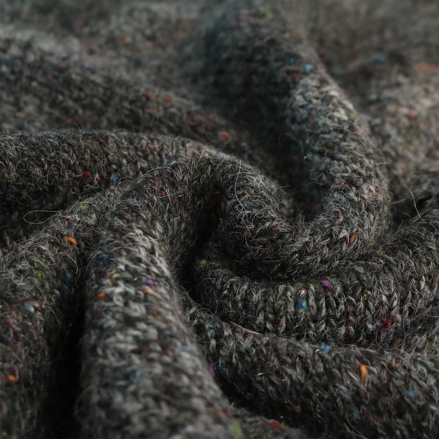 AiNear wholesale custom logo design oem & odm gradient sleeveless v neck distressed ripped men mohair knitted fuzzy vest sweater