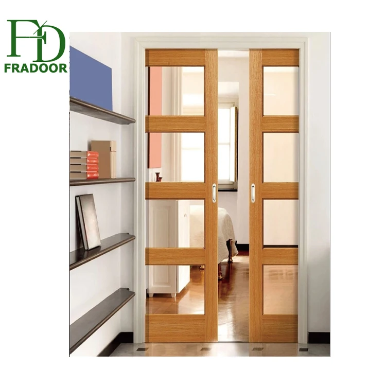Interior Position Sliding Type Folding Wooden Doors Partition