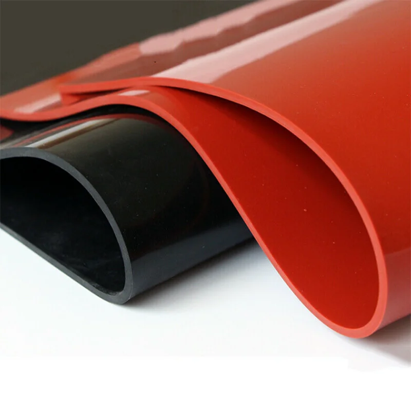 Slight yellow High temperature silicone rubber sheet gas phase silicone roll mat
