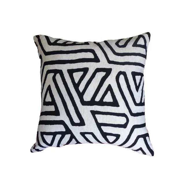 New Design Modern Luxury Sofa Decorative Light Weight Throw Pillows With Double Color Printed Cushions Stylish 100% Cotton