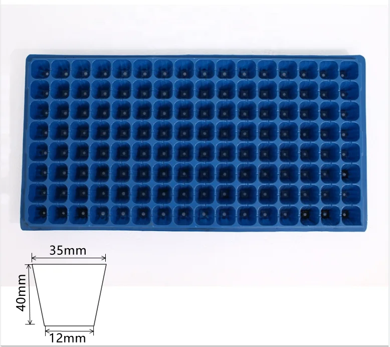 12 8nursery cells Factory Direct Produced High Quality Plastic Nursery germination Trays PET propagation tray Used Many Times