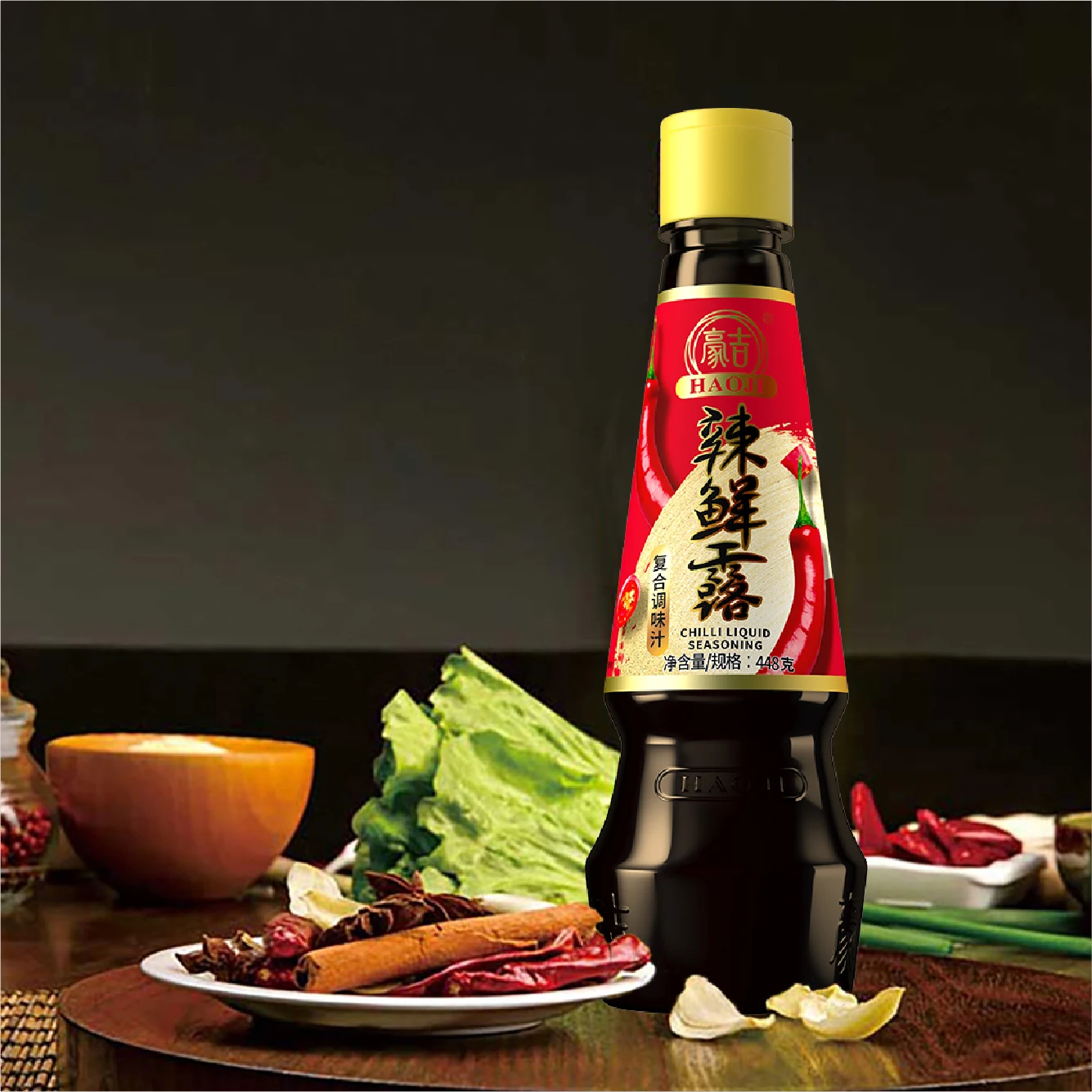 Haoji brand high quality  6&448gFactory same as maggi hot sell in oveaseas wholesale Chili liquid Seasoning