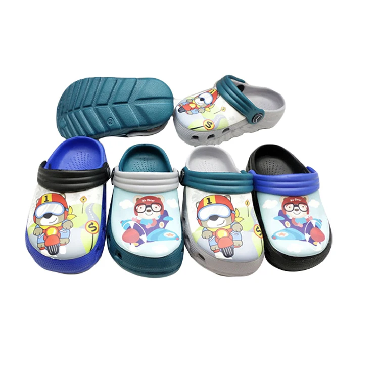
custom logo ECO friendly factory fashion boy wholesale children clogs 