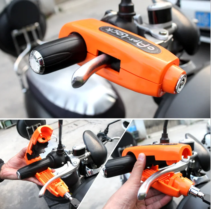 YH1765 Handlebar Grip Caps Lock Scooter Brake Clutch Security Motor Safety Theft Protection Locks