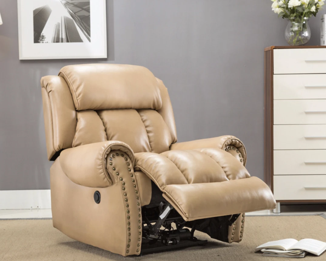 Air leather modern sofa reclining for living room recliner sofa