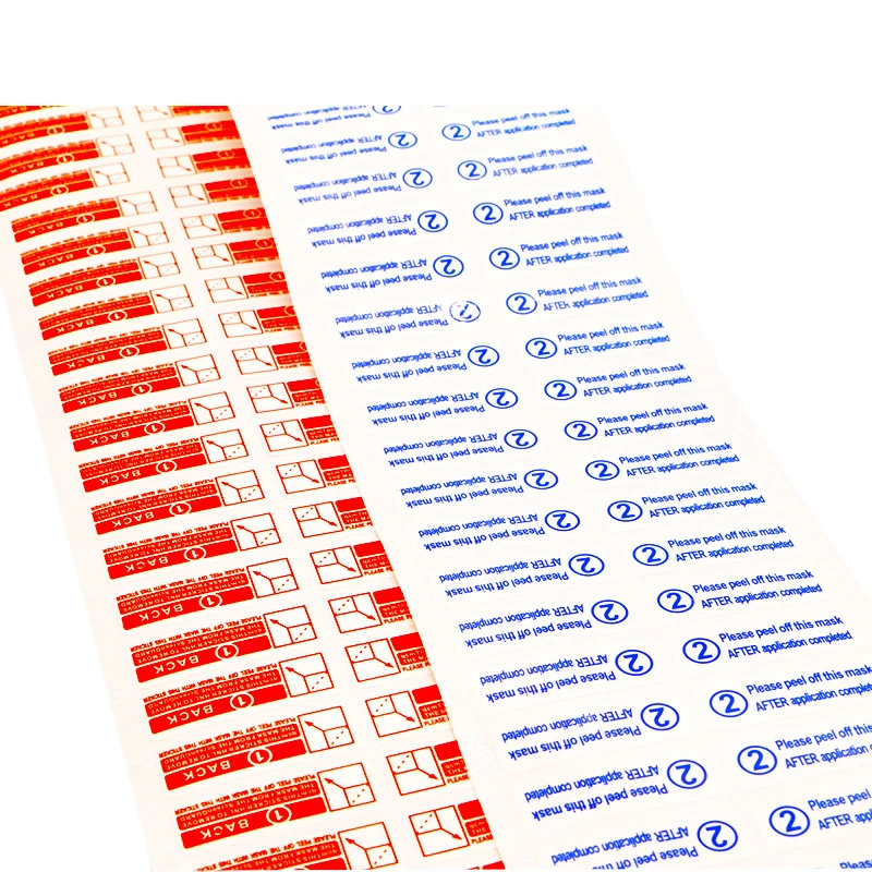 Custom Made Screen Protector Accessories! High Quality Front And Back Labels Adhesive 1 2 Stickers