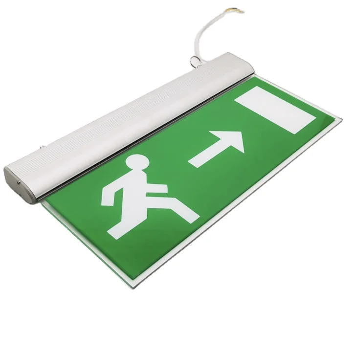 Discounted price wall mounted rechargeable LED single-sided or double-sided fire safety exit light