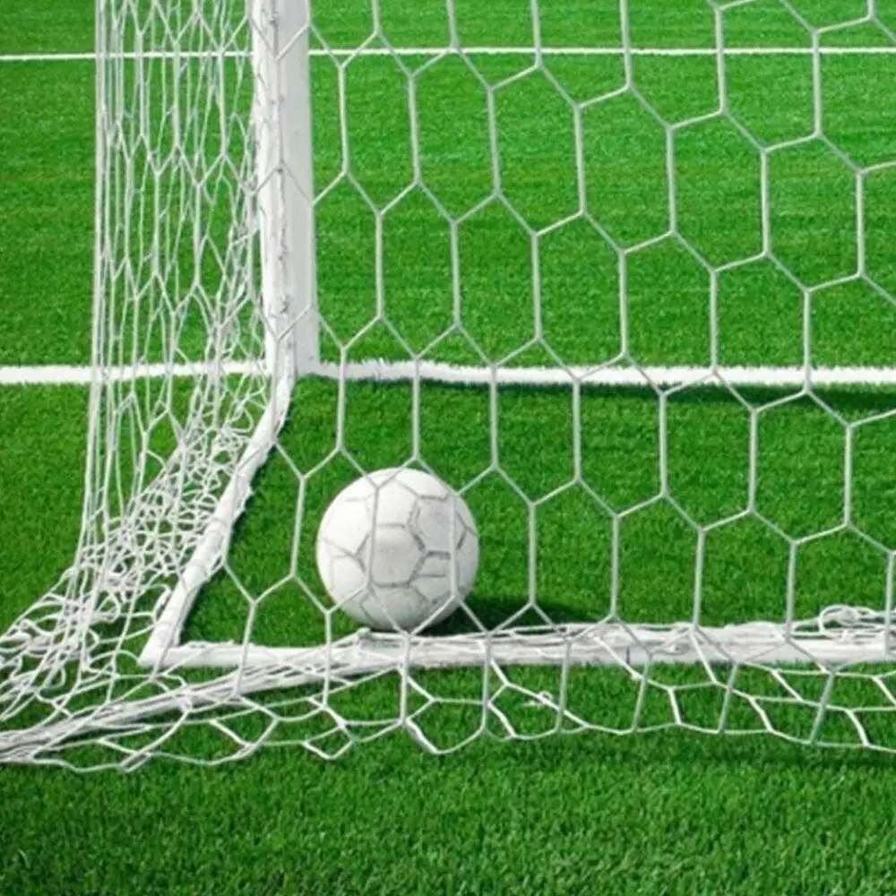 Hot football sport professional outdoor polyester football net knot mesh