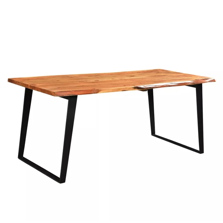 Dining Table Base Live Edge Epoxy Solid MDF Wood Dining Table