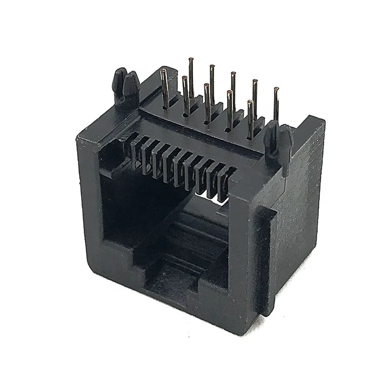5521 модульный разъем RJ50 PCB гнездо ушной боковой вход 10P10C прямоугольные разъемы