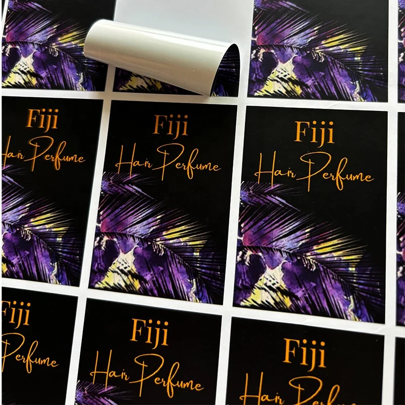 High Quality Waterproof Custom Luxury Gold Foil Stamping Stickers Label Adhesive Vinyl Logo Packaging Label Stickers Sheets
