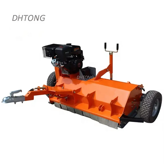 2024 Hot Sale Self-Propelled Flail Mower Quad Towable Gasoline for Garden Managers ATV compatible for SAE Industrial Grade