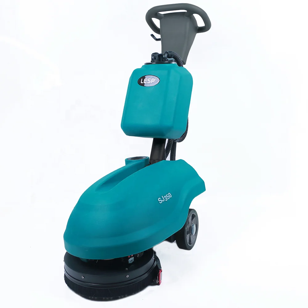 SJ350 electric walk behind  floor scrubber manual floor sweeper cleaning machine with CE