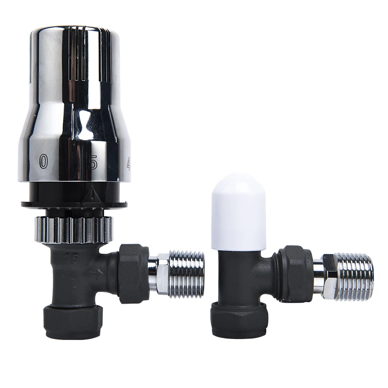Adjust Temperature 1/2 Inch Brass Radiator Thermostatic Valve For Heating System