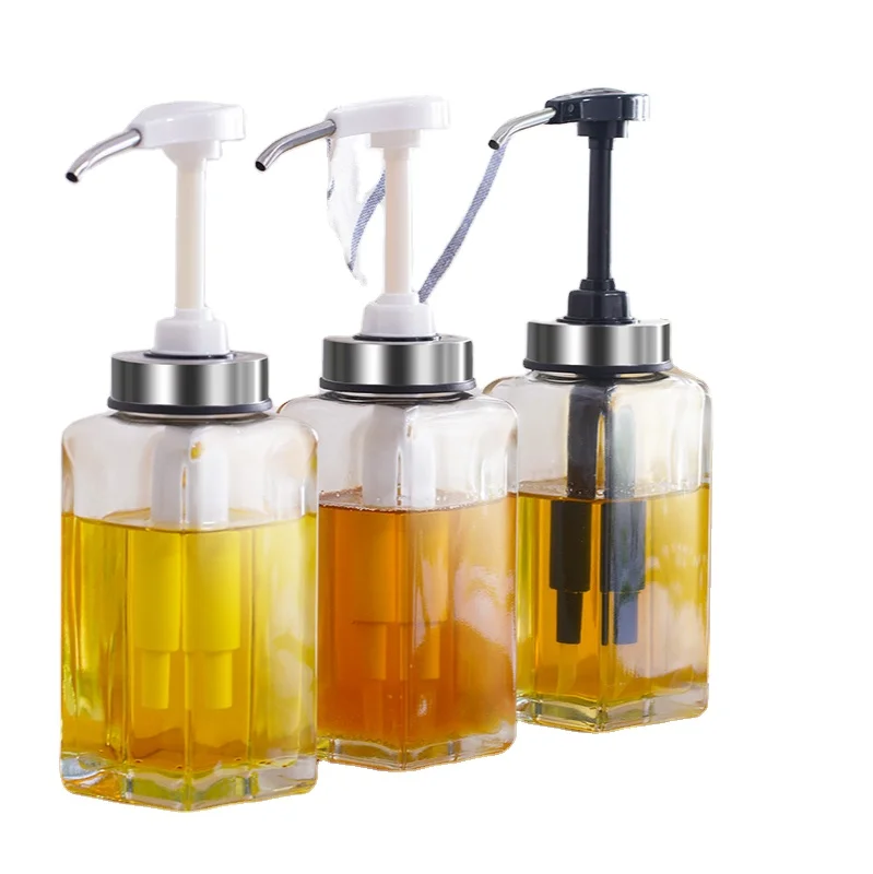 High Quality Honey Seasoning Bottles Squeeze Jar Pump Honey Press Bottle