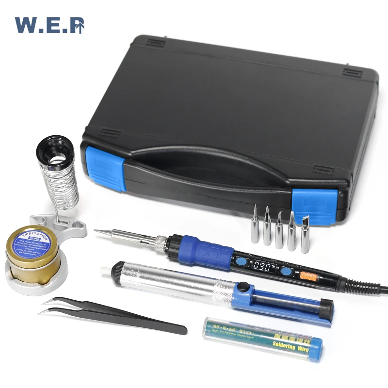 Портативный паяльник WEP 928D набор инструментов